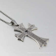 Fashional design silver jesus colgante, lection cross colgantes, sterling silver colgante jewelry